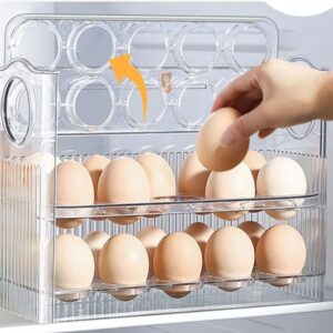 HUEVERA TRANSPARENTE CAPACIDAD PARA 30 HUEVOS